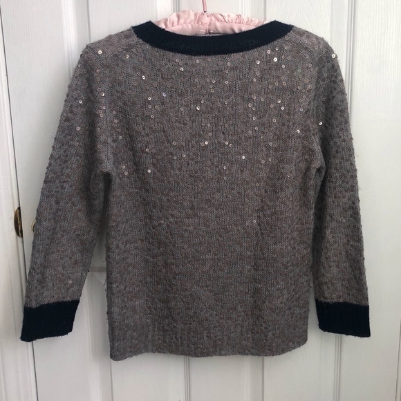 J.Crew sequin sweater sz S beige - Picture 4 of 4
